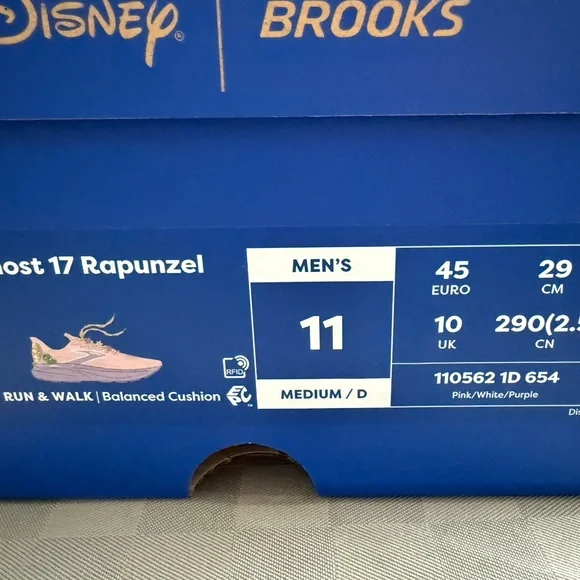 Rare RunDisney Brooks Rapunzel shoes M 11 NWT - Picture 4 of 5